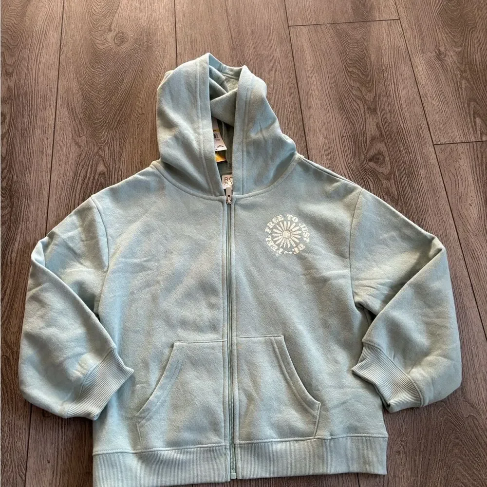 Roxy girls graphic zip up sweater